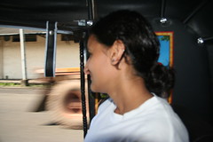 Shveta in rickshaw