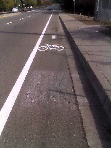 Renewed bike lane