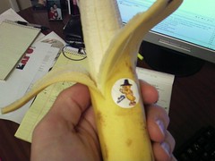 Looks like Mr. Peanut's extended family is into marketting food, too! Here's Bobby Banana.