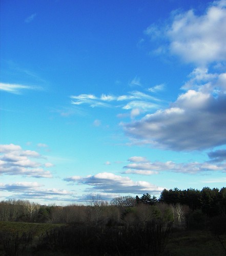 blue sky in november