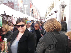 Shopping at the Downtown Holiday Market