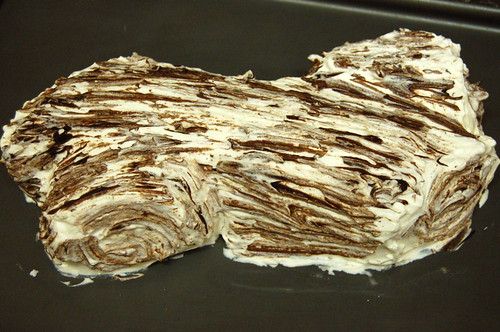 Chocolate chestnut log