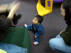 Russian lady playing with me at the playspace