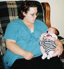Just after baby #2, '99...
