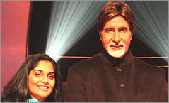 Divya with Amitabh Bachchan