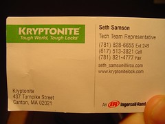 seth's business card