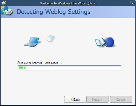 WLM Detecting Weblog Settings