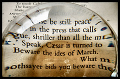 "Beware the ides of March"