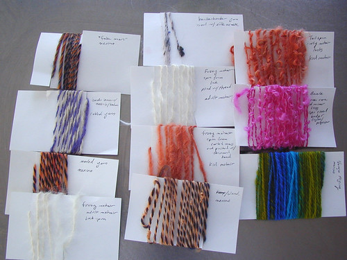Handspun Yarn Samples
