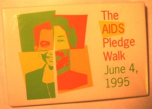 1995 AIDS Pledge Walk Button