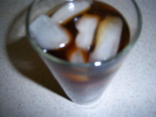 cold brewed ice coffee