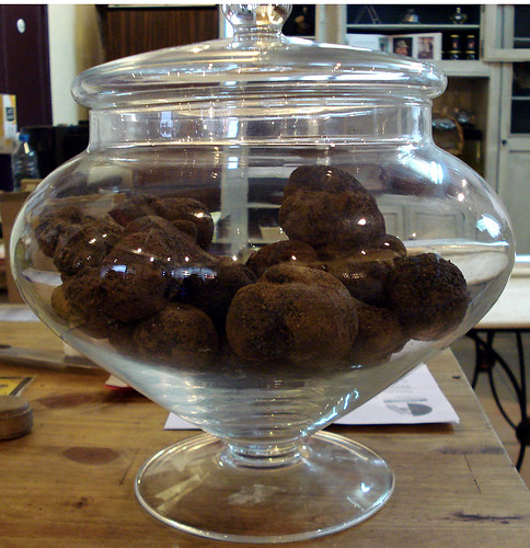 A jar of truffles