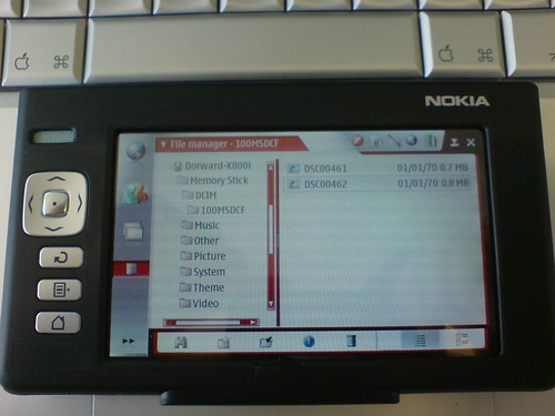 Nokia 770 does bluetooth on Flickr
