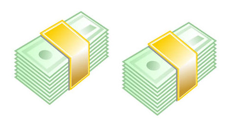 money stacks (by Dosh Dosh)