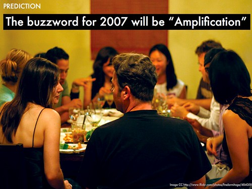 PREDICTIONS buzzword for 2007 will be amplification