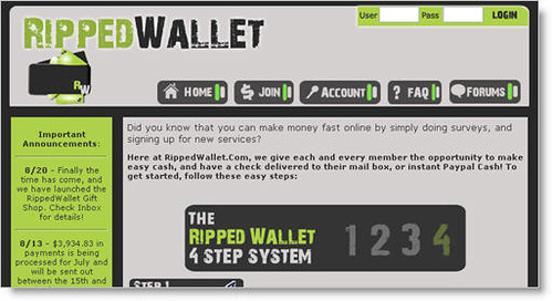 Ripped Wallet (by Dosh Dosh)