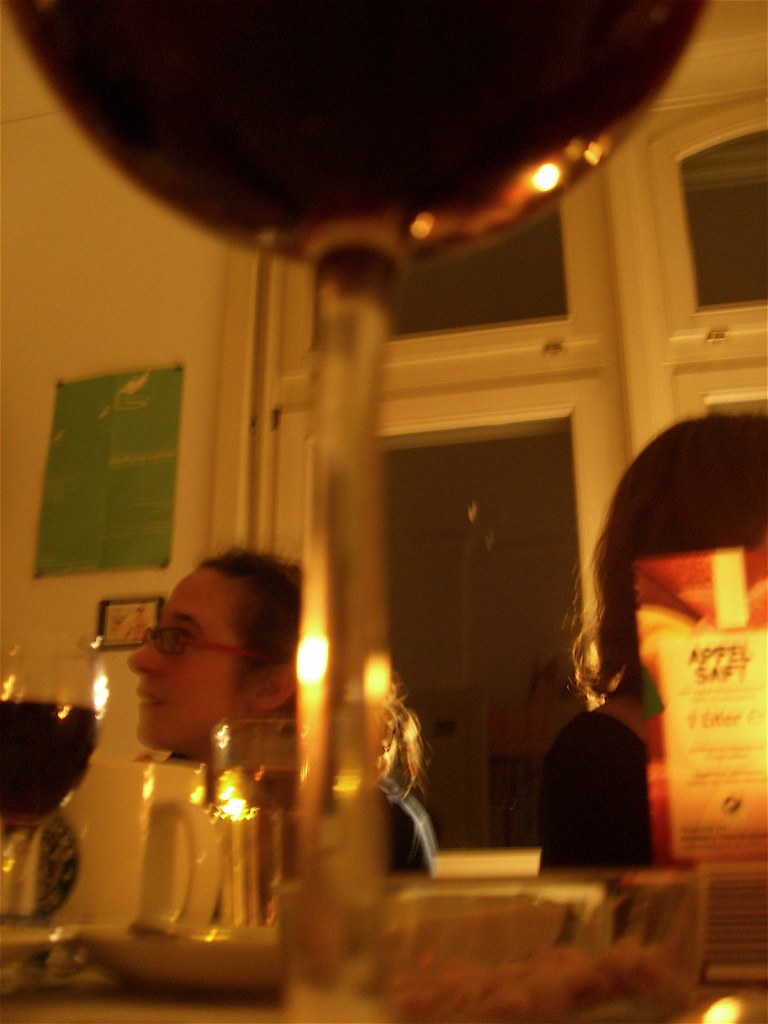 Sandra and Wine Glass