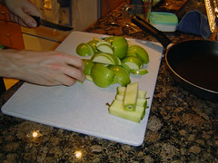 chop apple