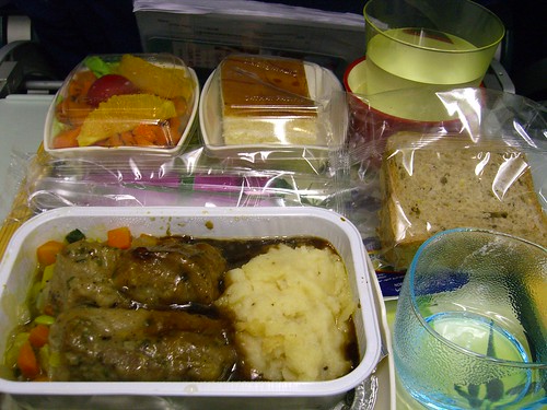 meal during the flight from HK to Sydney