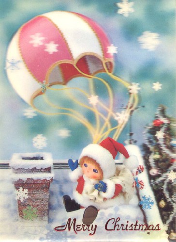 Lenticular Christmas Postcard