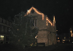 Christmas decorations in Oundle.