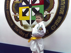 Drew gets his Yellow Belt_12-09-06