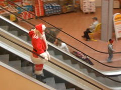 Santa on his way to work...