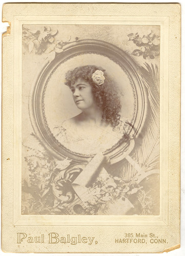 Cabinet Card On Oversize Mount, Gladys Hayden (Or Some Such) "Tamborine Girl"