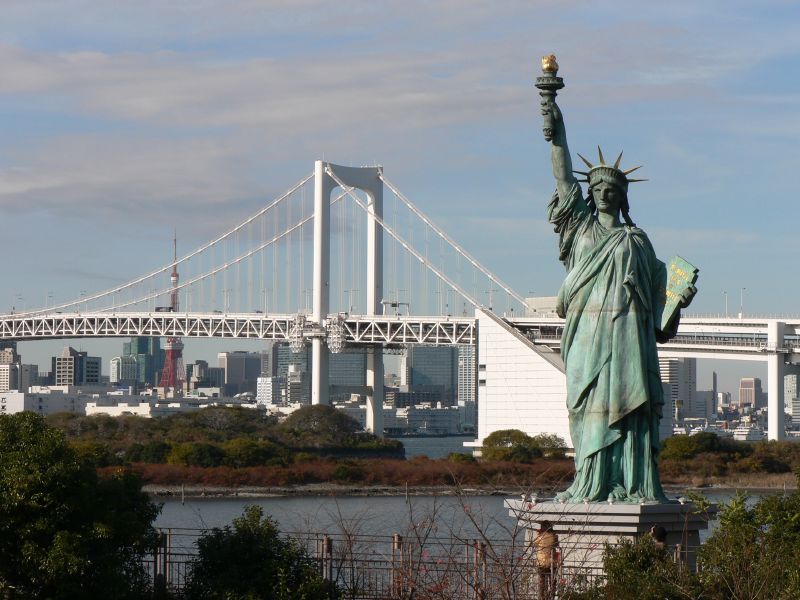 Statue of liberty in Tokyo