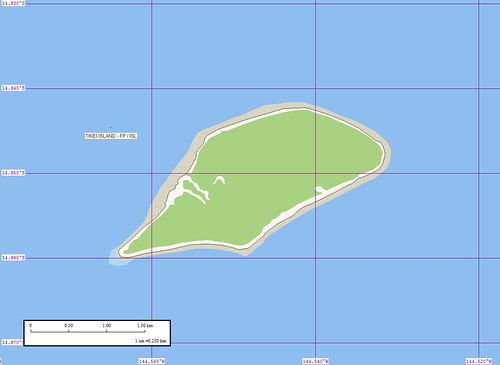 Tikei Island - Marplot Map (1-25,000)