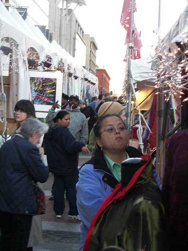 People at the Downtown Holiday Market