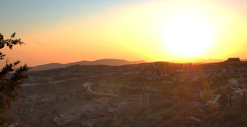almost sunset over Vouni