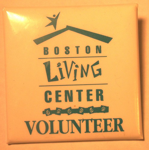 Boston Living Center Volunteer Button