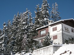 St. Moritz: Ein Ferienhaus am Waldrand