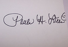 Paula’s signature 