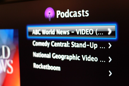 Podcast browse on Apple TV (by niallkennedy)
