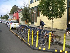 bike parking space, North Portland, OR