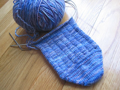 Gram's Socks - restarted foot