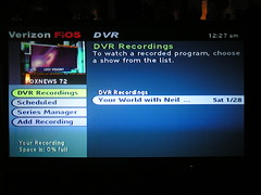 FiOS Recorded Shows List