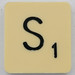Scrabble Letter S
