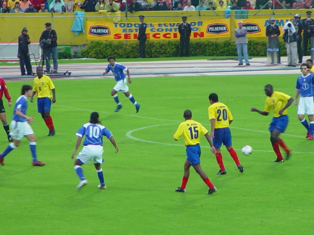 ecuador vs brazil world cup qualifying game in quito ecuador nov 2004 ...