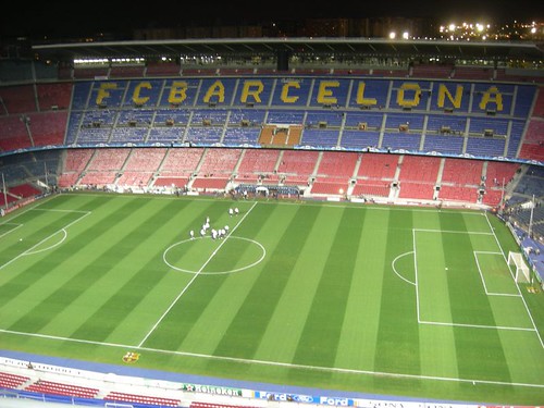 Nou Camp before the match