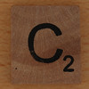 wooden letter C