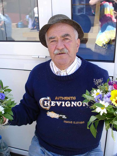 Flower vendor at Cluj market