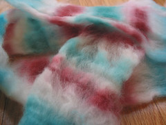 35: food coloring dyed merino, prepped