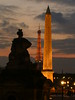 Paris - Place de la Concorde at sunset