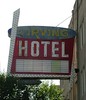 Irving Hotel Sign
