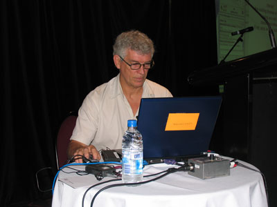 Michael moderating online in Elluminate