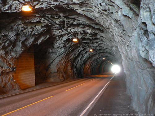 Tunnel behind Lysefjord Bridge