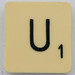 Scrabble Letter U